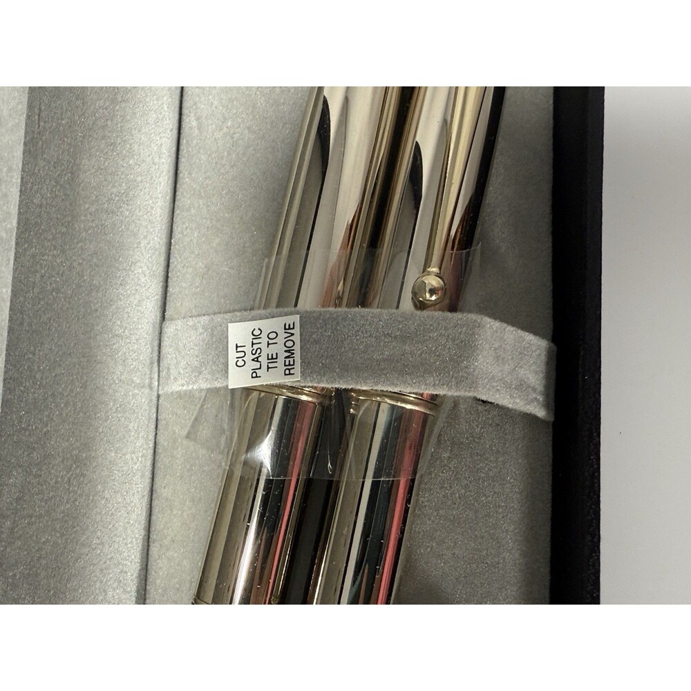 Pierre Cardin 14K Gold Plated Pen and Pencil Set Rubber Grip New Beautiful - Picture 2 of 11